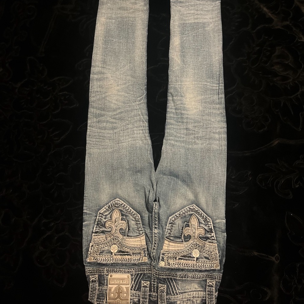 Rock revival jeans men’s waist 27 inseam 33